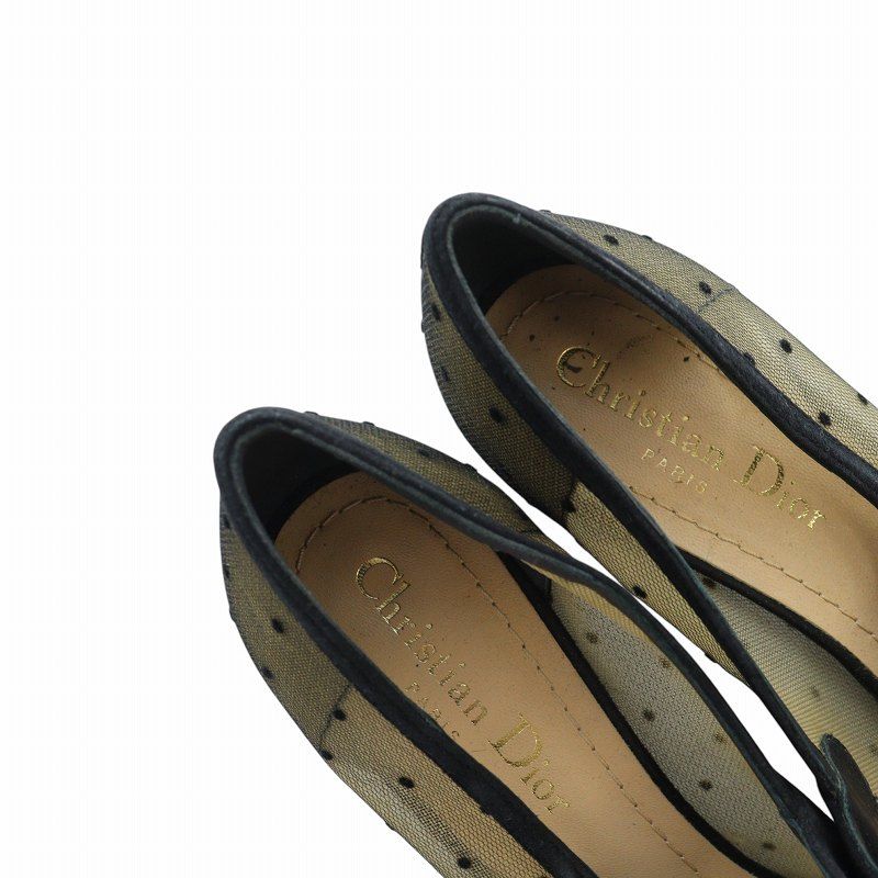 【美品】Christian Dior ドット柄 ハイヒール・パンプス クリスチャンディオール Christian Dior BABY-D パンプス