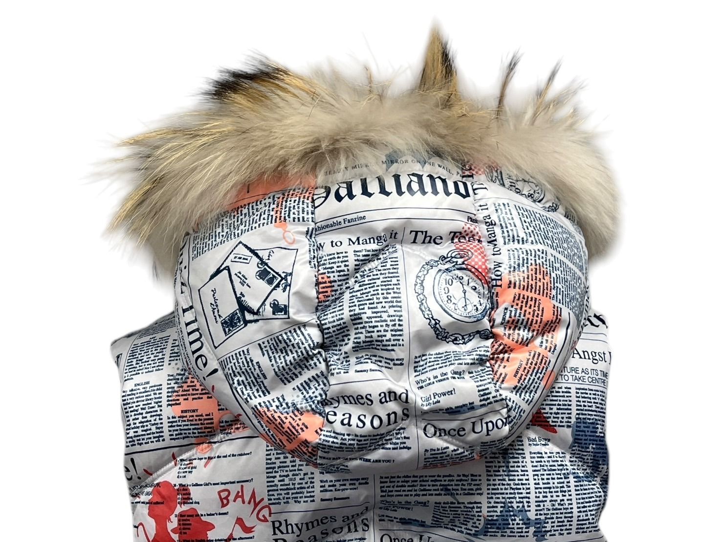 極美品 JOHN GALLIANO ジョンガリアーノ ニュースペーパーファー