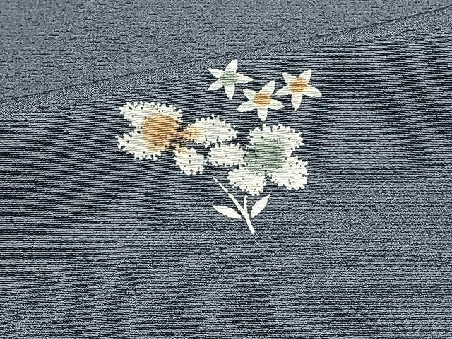 平和屋着物▽上質な小紋　単衣　舞花文　正絹　逸品　未使用　CAAU3940xi 平和屋着物▽上質な小紋 単衣 舞花文 正絹 逸品 未使用 CAAU3940xi