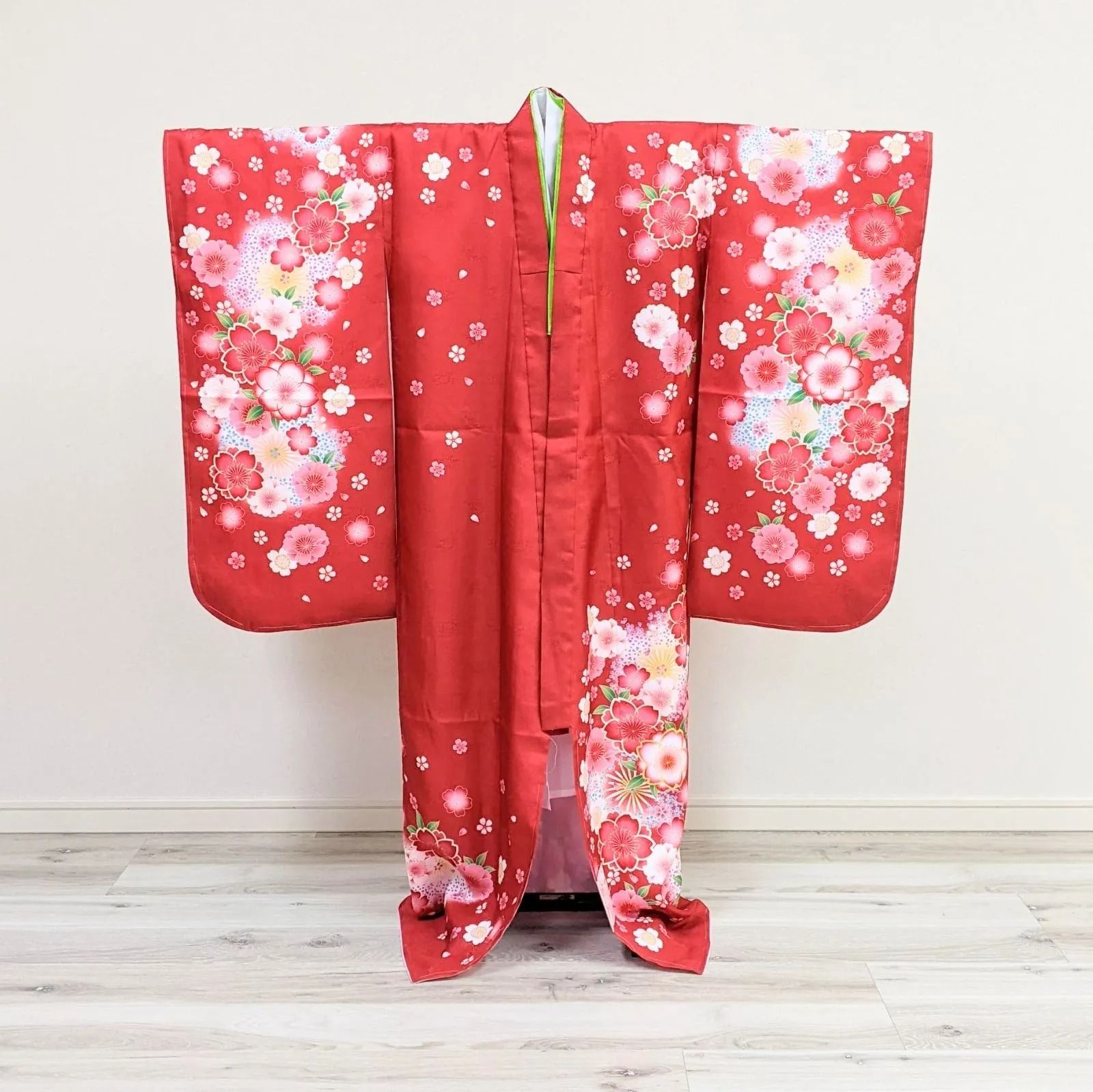 Japanesekimono祝着物 黄色 襦袢つき - 七五三