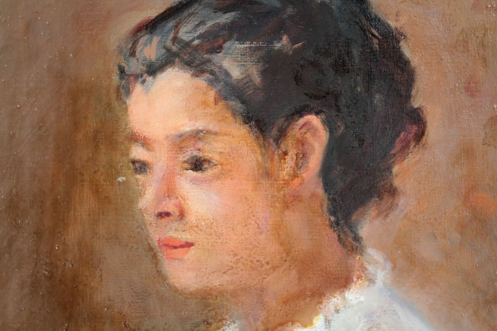 作家不明『女性像』油彩画 絵画 作家不明『女性像』油彩画 絵画 - メルカリ