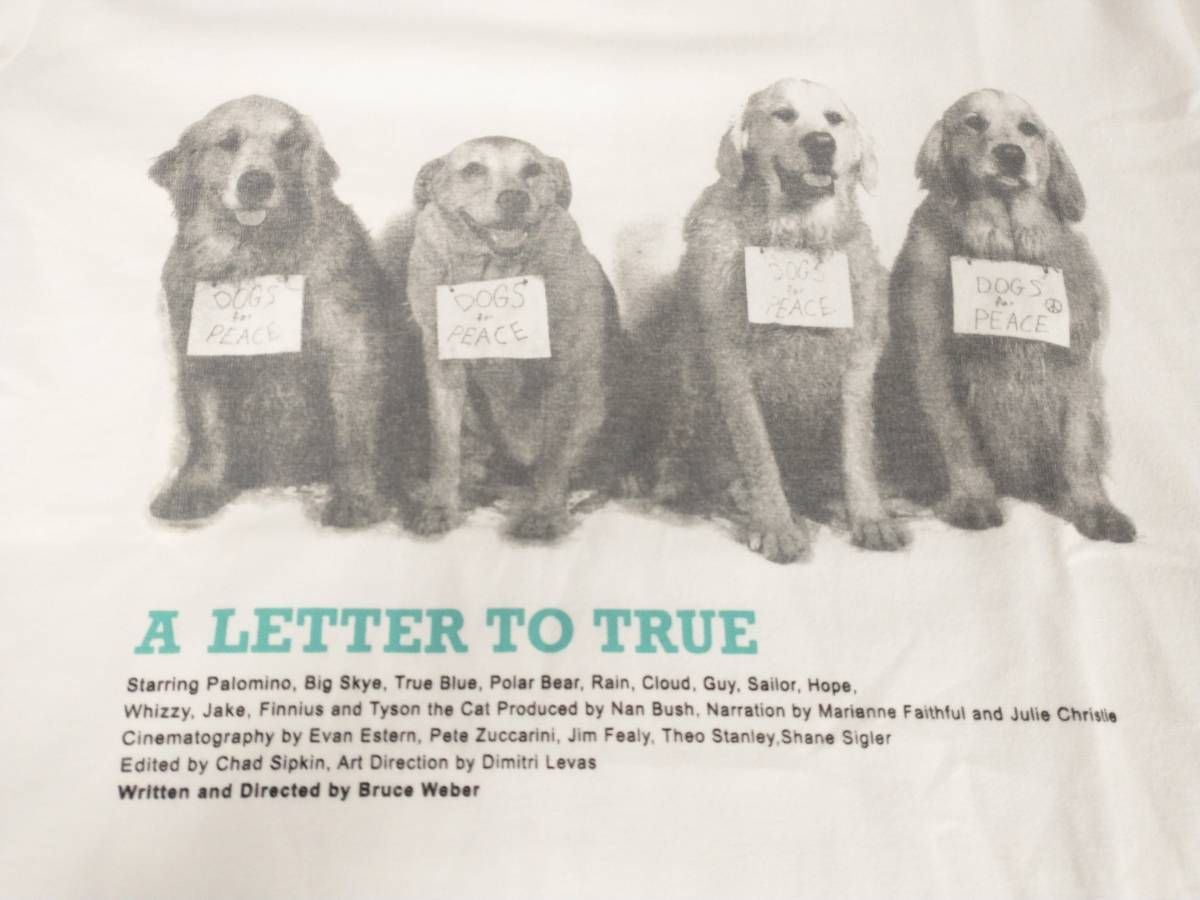 BRUCE WEBER ブルースウェーバー 半袖Tシャツ A LETTER TO TRUE