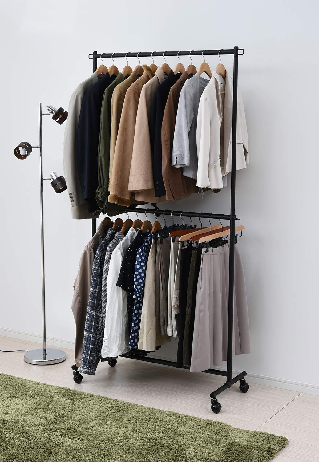 96×41×130-190cm ハンガーラック