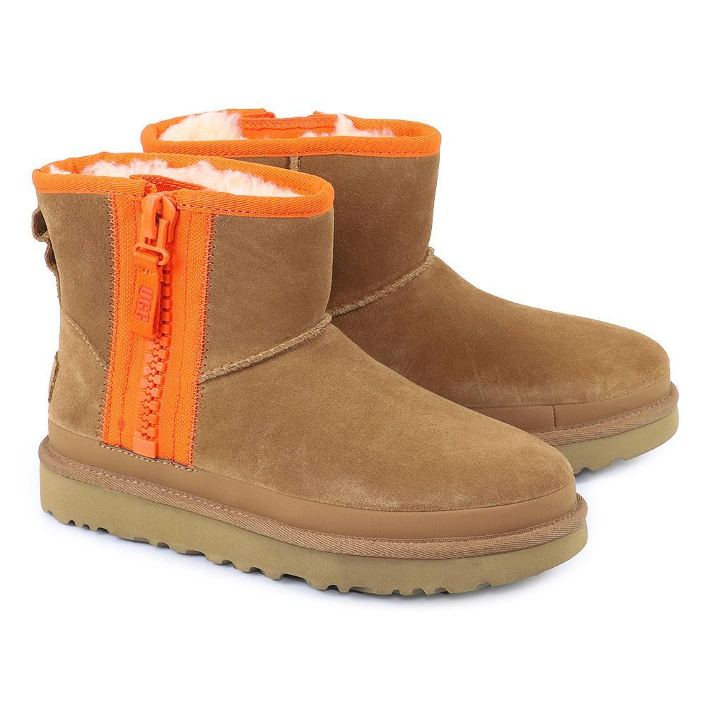 アグ UGG シューズ ブーツ CLASSIC MINI ZIPPER TAPE LOGO クラシック
