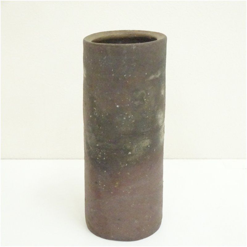 備前焼 榊原清人造 花入（共箱） 花入れ 茶道 茶道具 花瓶 花器