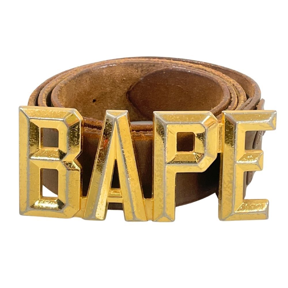 A BATHING APE BAバックル レザーベルト L ブラウン A BATHING APE BAバックル レザーベルト L ブラウン 楽天市場】A