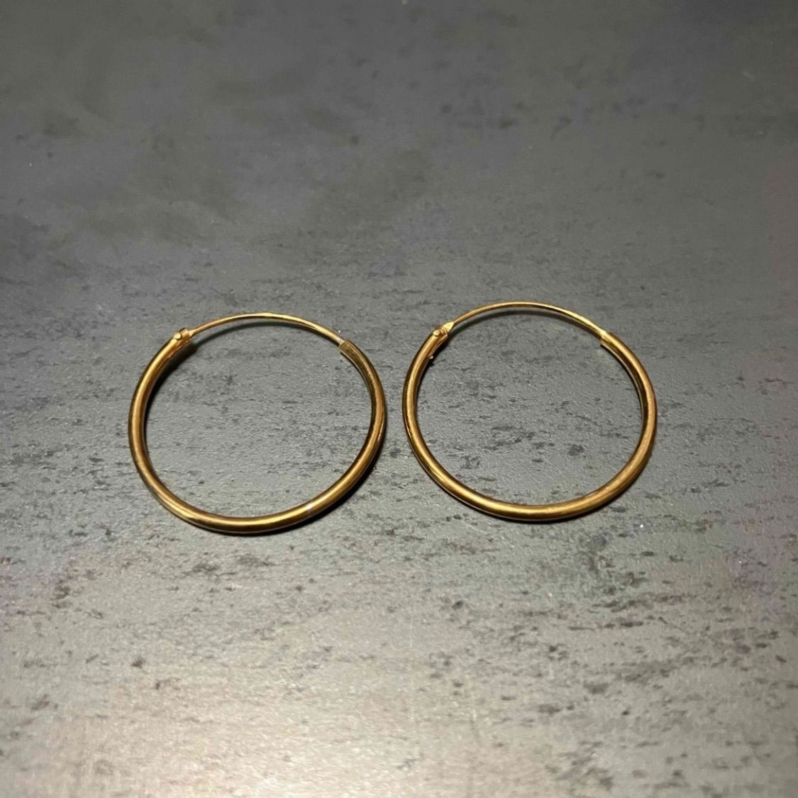 Amazon.com: 925 Sterling Silver Thin Gold Hoop Earrings,14K