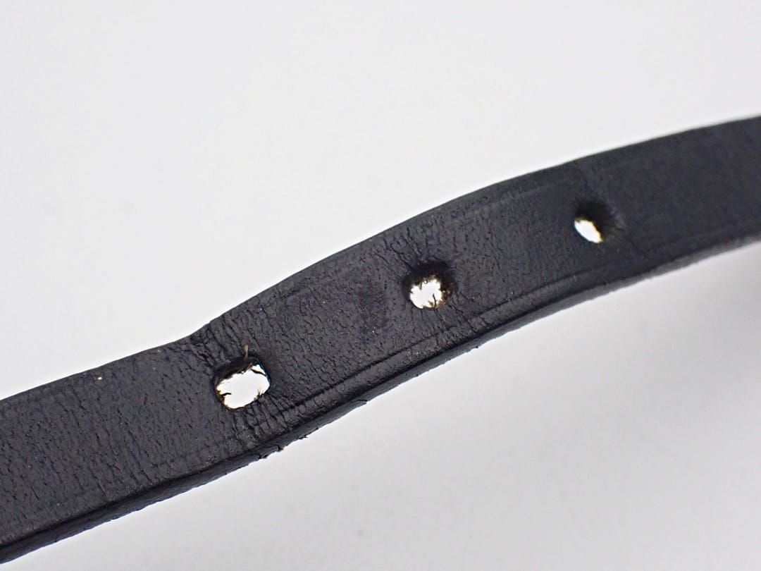 HERMES エルメス アピ3 ロング ブレスレット Lサイズ ブラックレザー I刻印 中古B【中古】【大信質舗】【質屋出店】管理番号：C-8925
