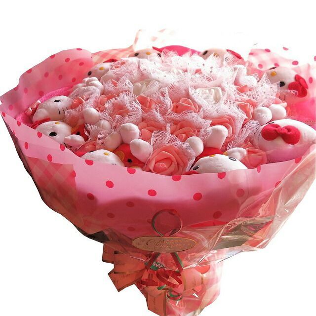 誕生日プレゼント キティ 花束 フラワーギフト キティいっぱい9個入り キティ ブーケ プレゼント フラワーギフト STEELWINDOWSANDDOORS_COM