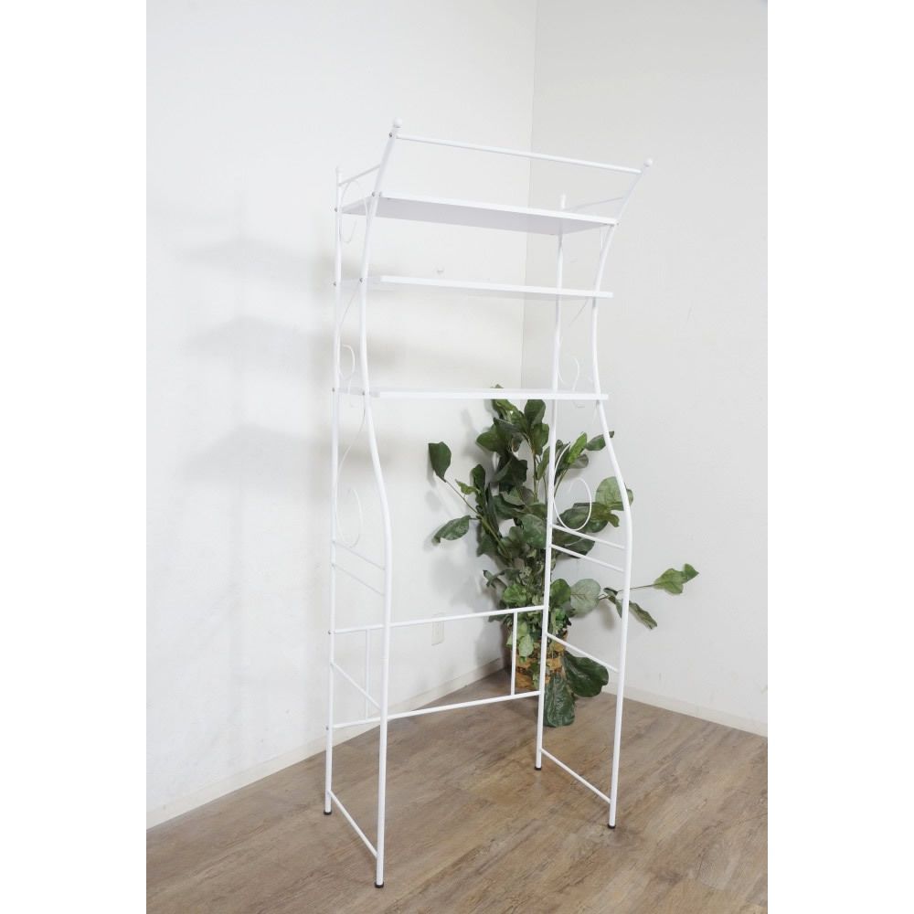 E 洗濯機ラック ランドリー 収納 組み立て式