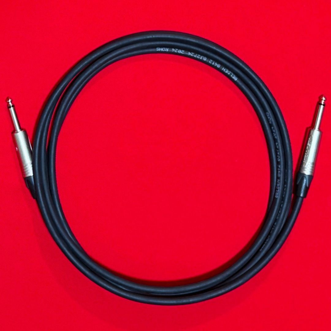 BELDEN 8412 × NEUTRIK Silent PLUG【3m S-L　サイレントプラグ仕様 】送料無料　シールド　ケーブル　ギター　ベルデン　ノイトリック