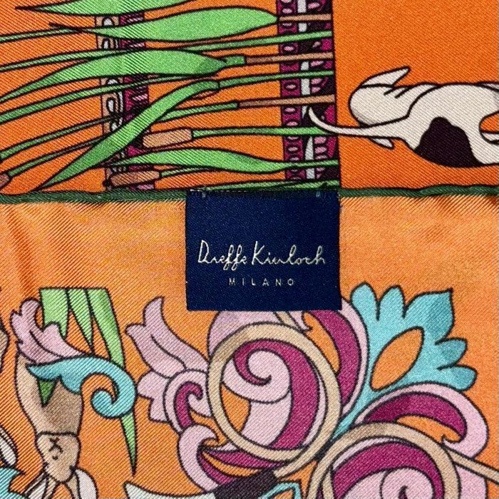 2509-128｜美品｜セリーヌ スカーフ シルク グレージュ タグあり