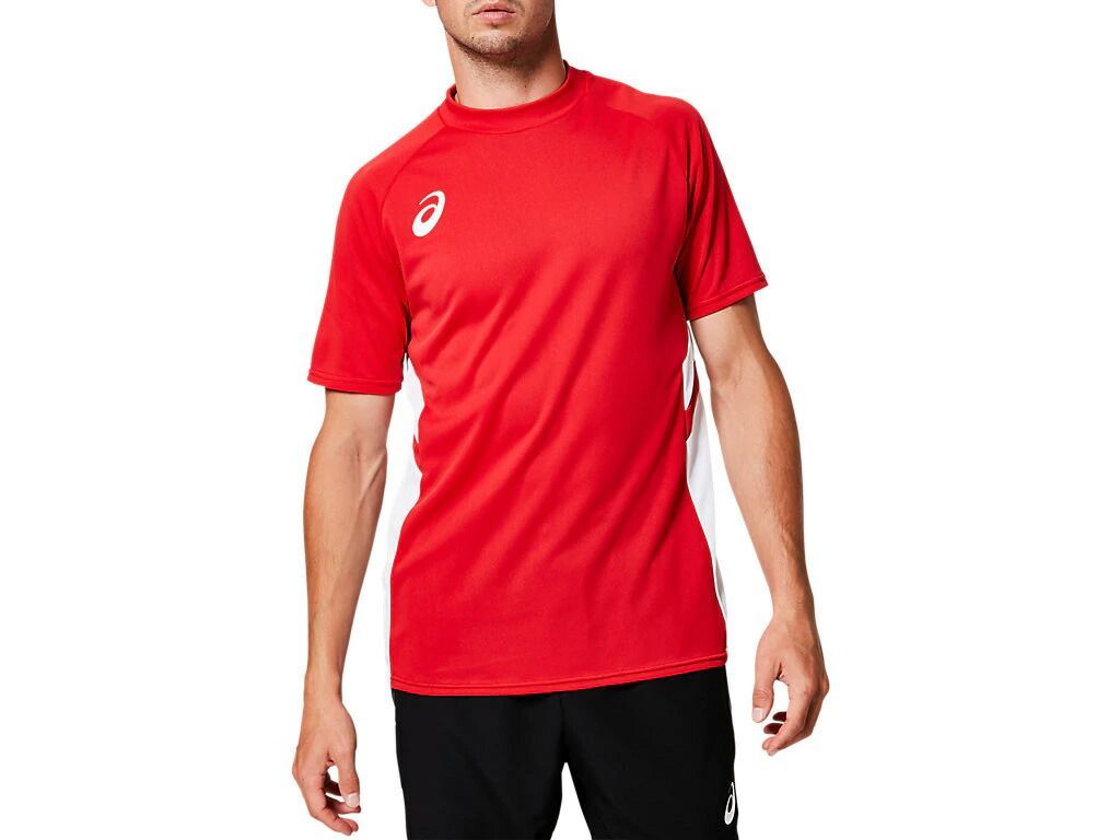 アシックス ゲームシャツ クラシックレッド 3XL