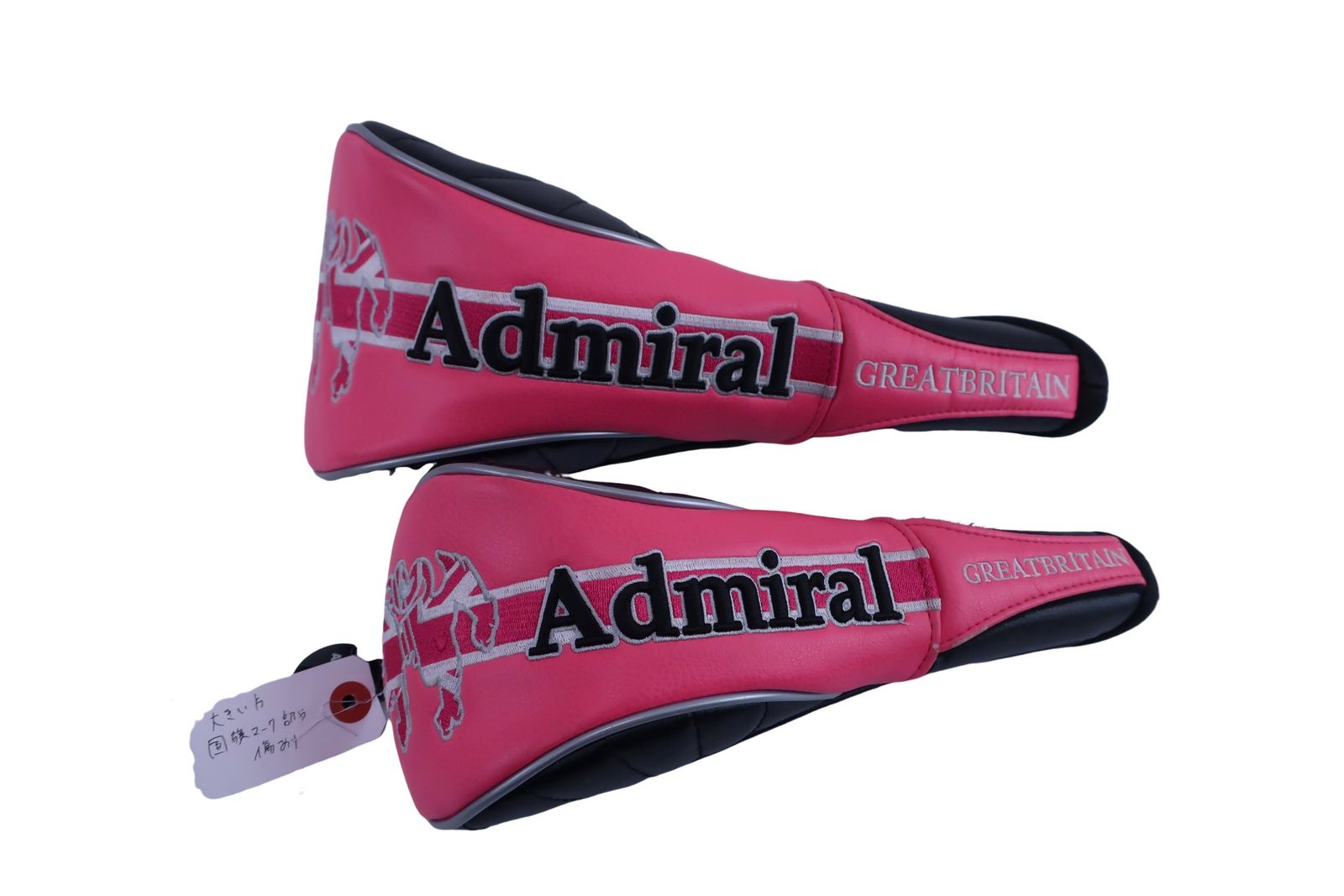 未使用　アドミラル　Ｌ Admiral(アドミラル) ヘッドカバー2点セット ピンク 1W用 FW用