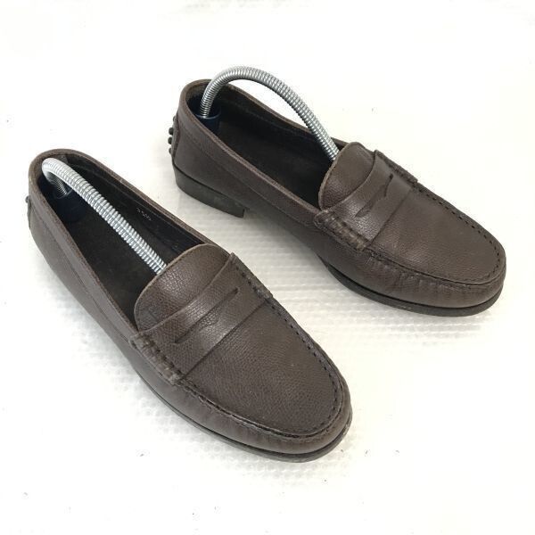 TOD S トッズ 本革 コインローファー 35.5 22.5-23.0 茶 BROWN スリッポン モカシン ビジネス dress shoes C-128