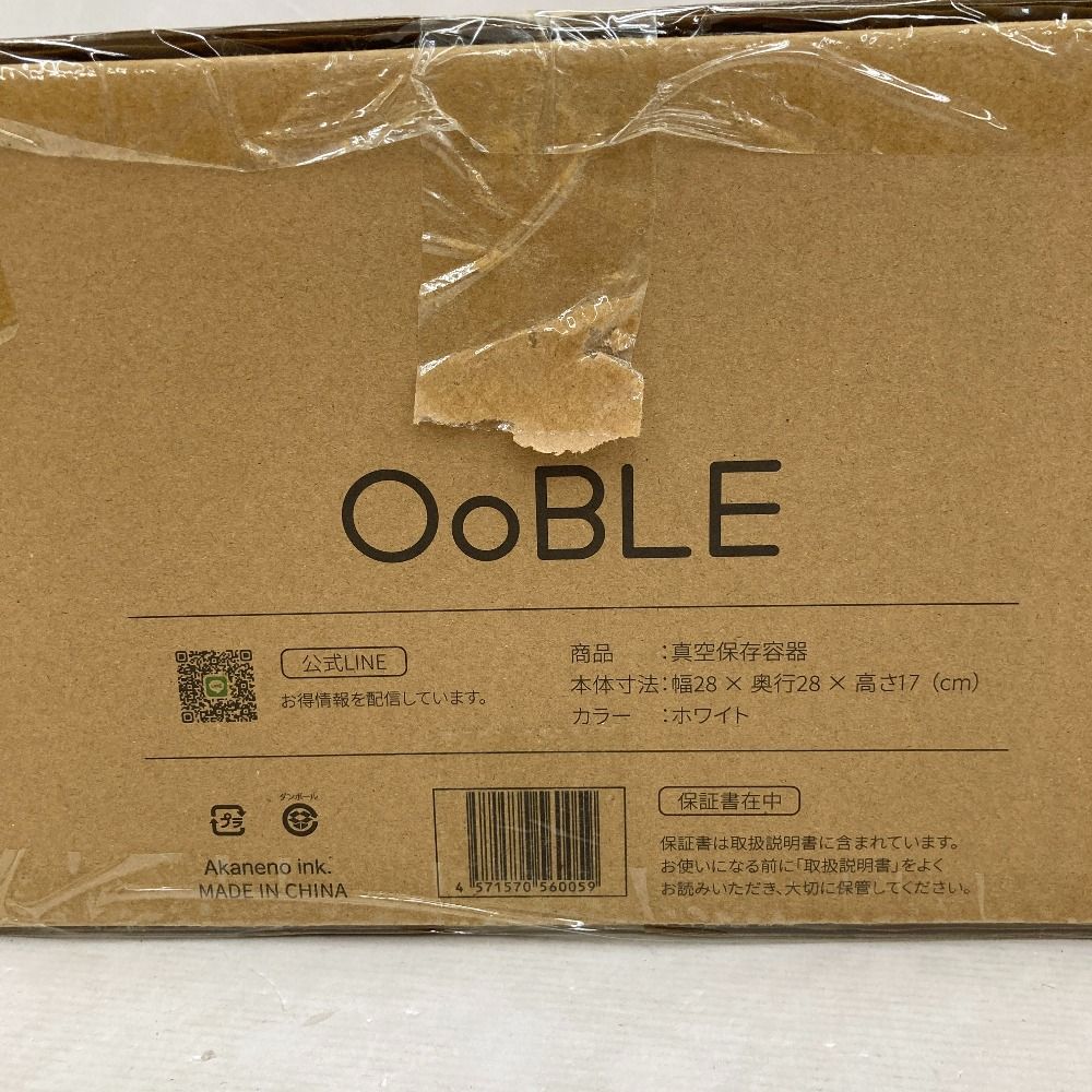 03w15916/【未使用品】OoBLE mini 真空保存容器 6.5L 米櫃