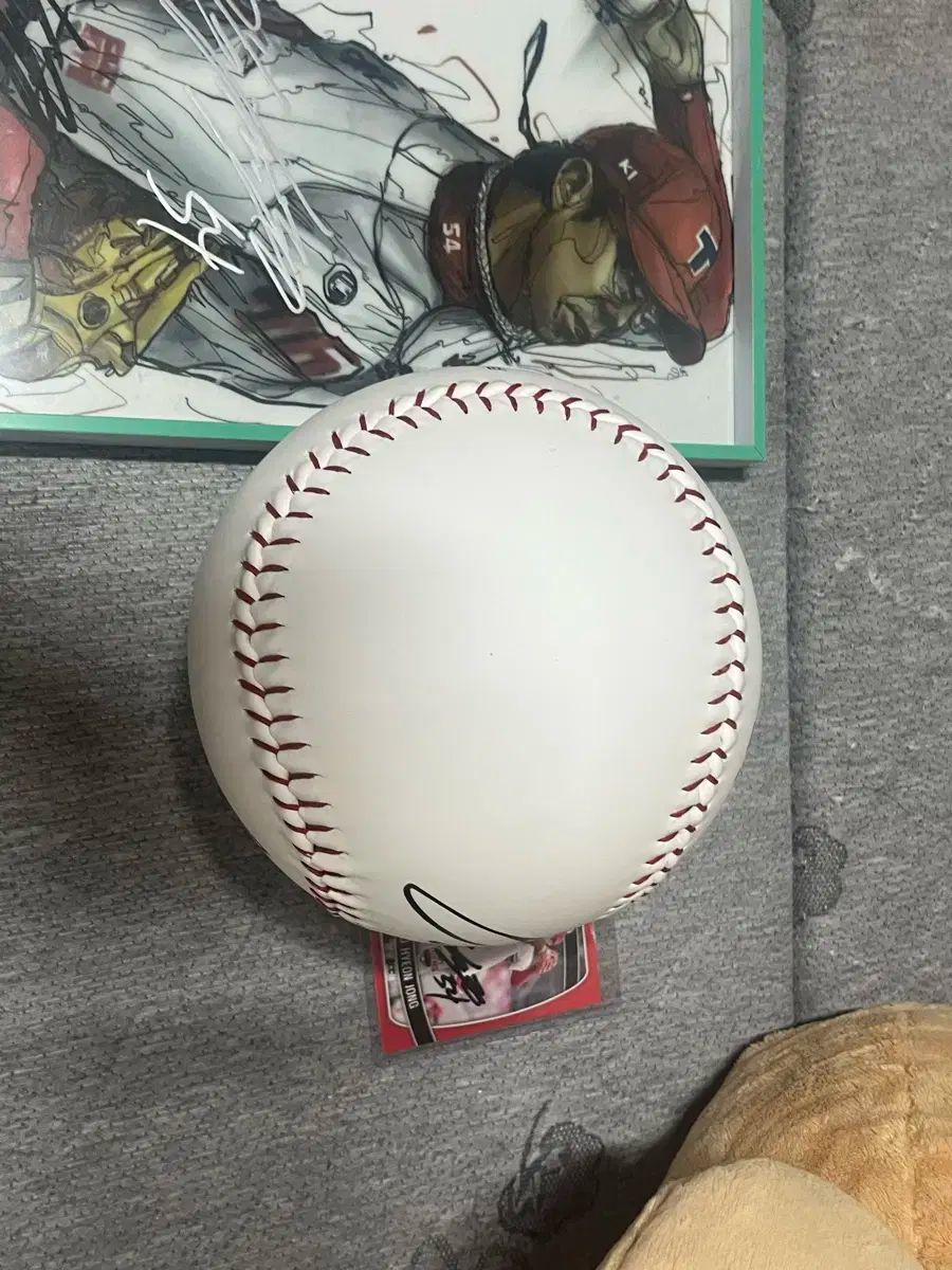  梁 玹種 ヤン ヒョンジョン 大面積 直筆 サインボール KIAタイガース キア タイガース 記念グッズ 野球