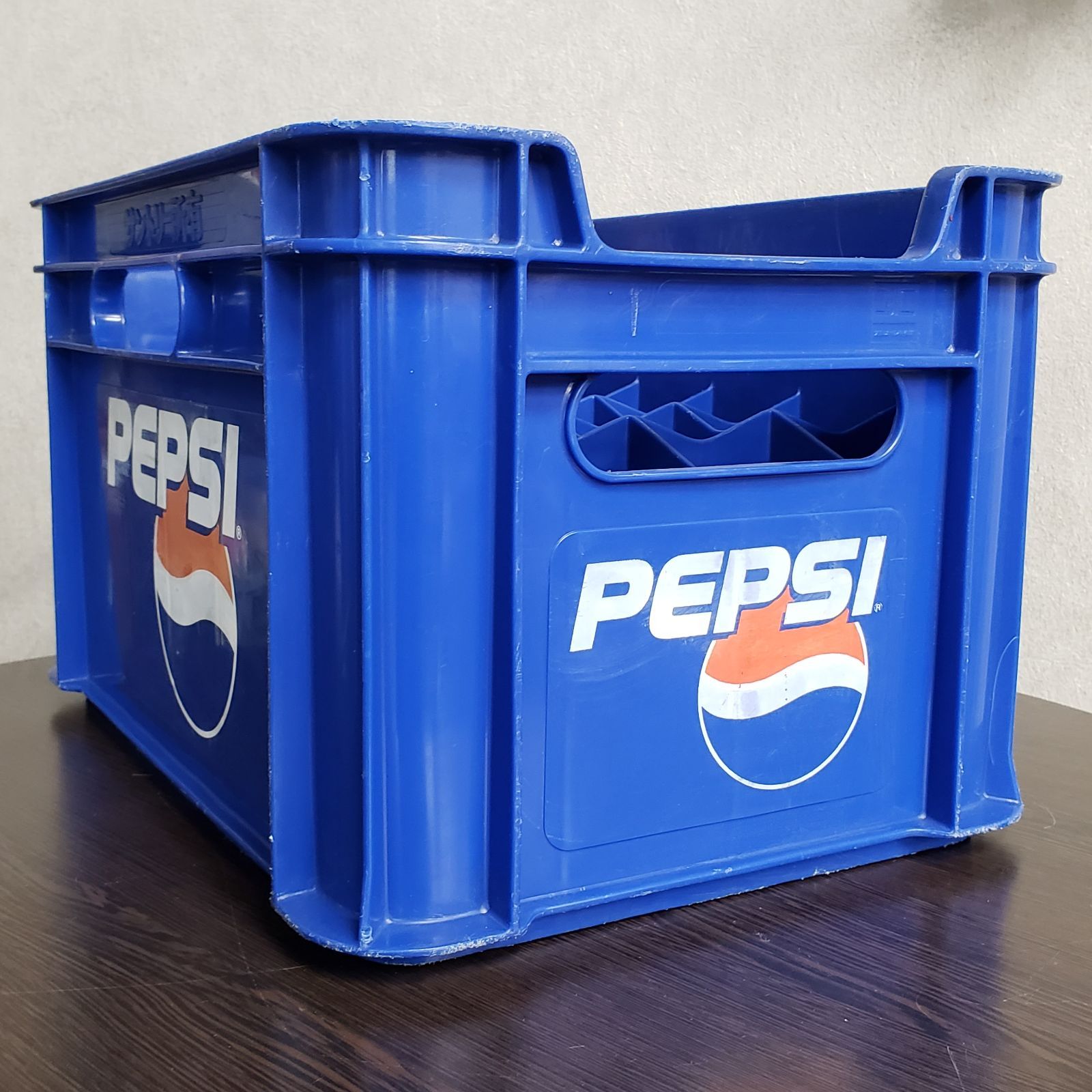 PEPSI ★PEPSI ペプシコーラ ボトルケース 青文字 アンティーク コレクション