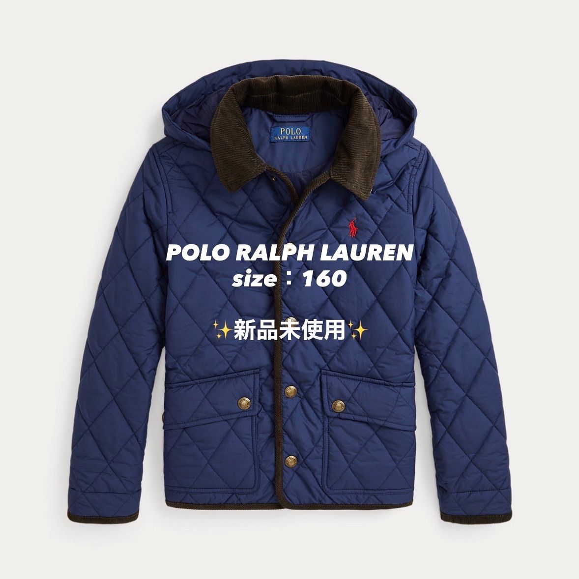 タグ付 ♥ POLO RALPH LAUREN フーデッド バーン ジャケット