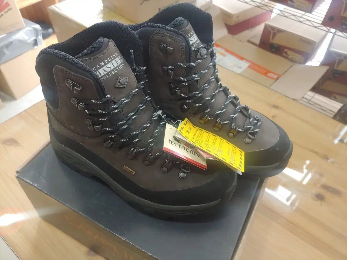 【14年秋冬セール】 キャンプライン 헬리오스 둥산화 ダークグレー色 255 サイズ