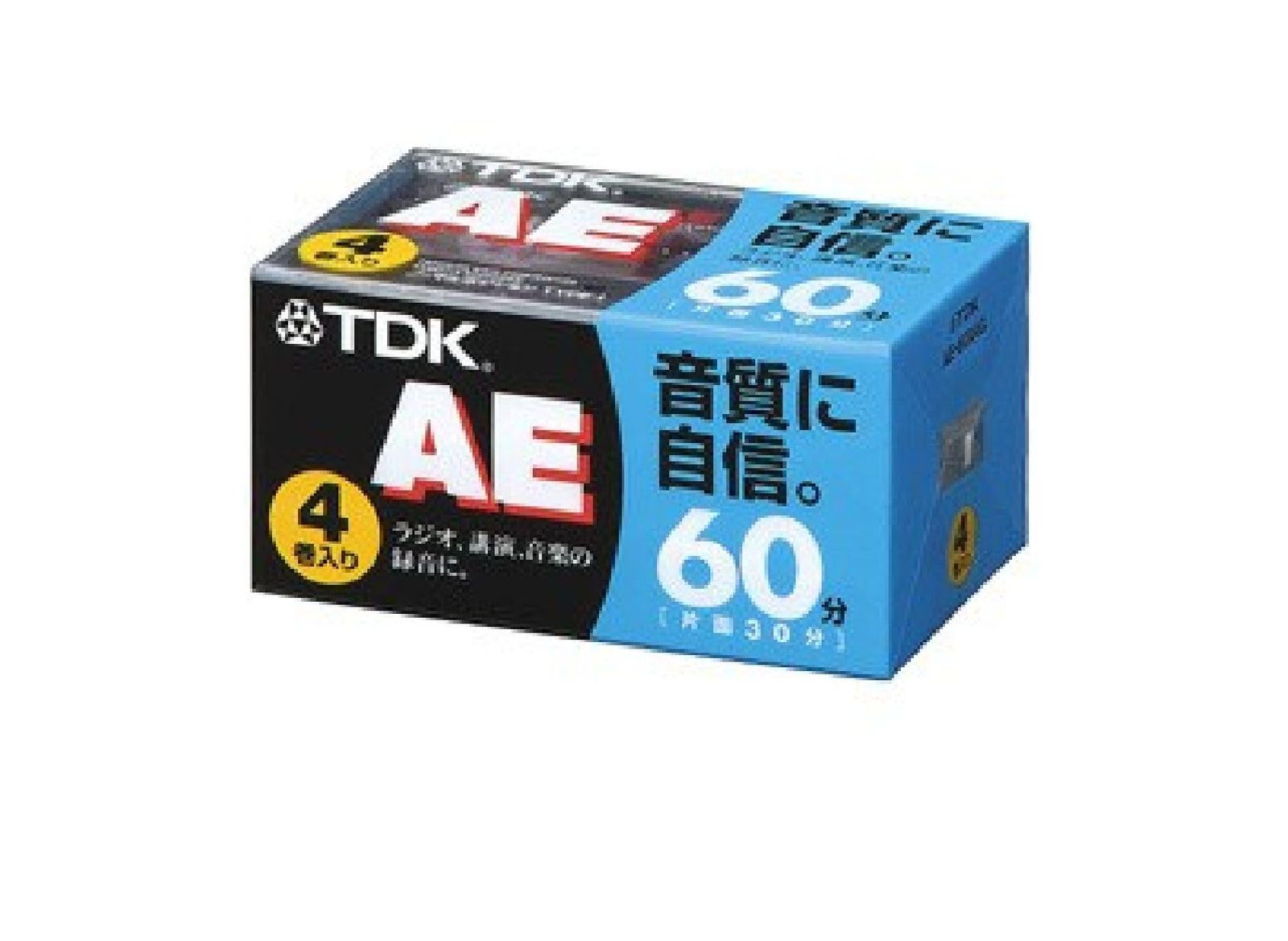 TDK オーディオカセットテープ AE 60分4巻パック [AE-60X4G] - メルカリ