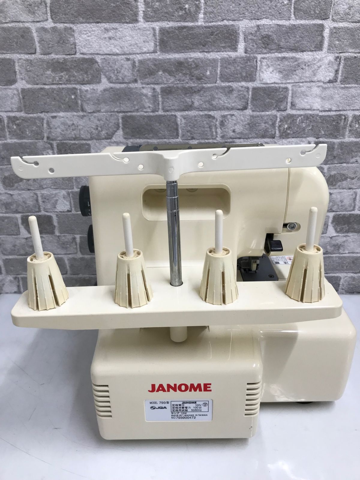 JANOME ジャノメ JF450 MODEL793型 2本針4本糸 ロックミシン