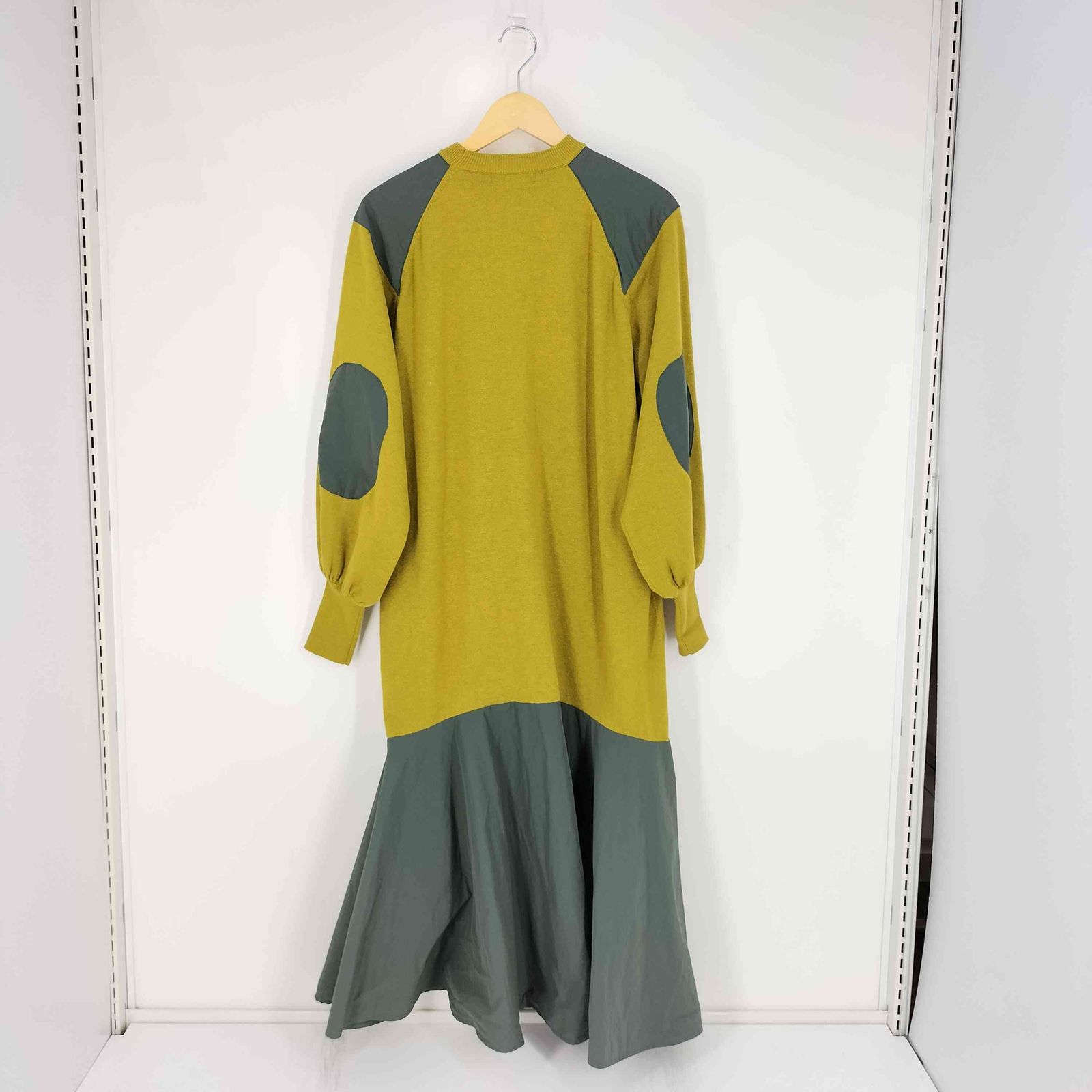 ヘリンドットサイ HeRIN.CYE Elbow patch knit one－piece エルボー 