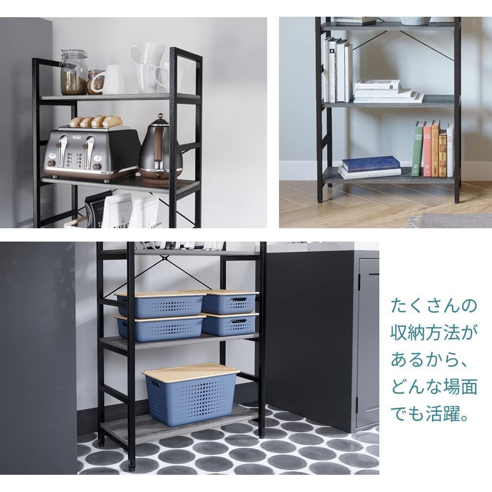 クーポン利用 DOMY HOME オープンシェルフ ラック 幅60cm 5段 スチール