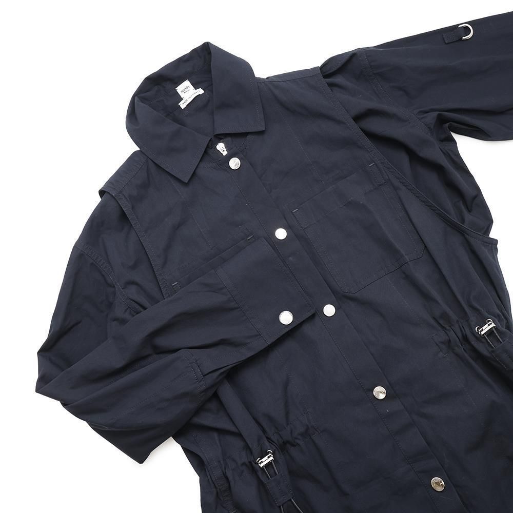 エルメス ワンピース ジレ付き コットン レディースサイズ36 HERMES  