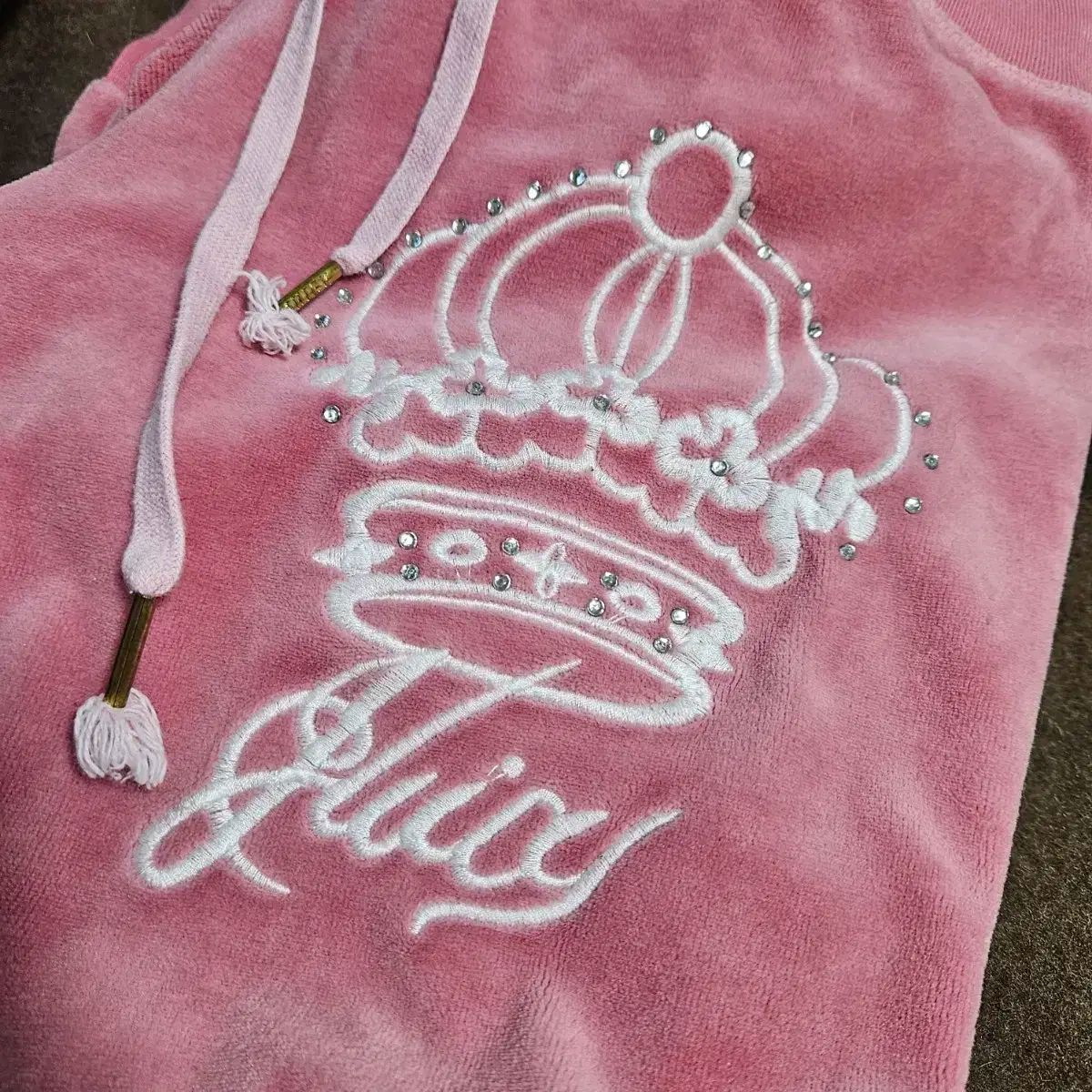 ヴィンテージ JUICY COUTURE ジューシークチュール ピンク ベロア パンツ