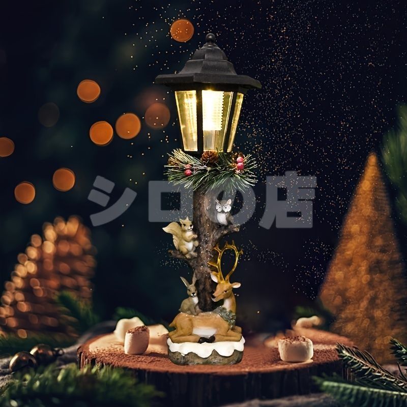 ソーラーライト ガーデンライト ガーデンオーナメントトナカイとリスとウサギとフクロウ クリスマス装飾 冬 庭オブジェ 置物 癒しグッズ ガーデニング お庭 玄関ライト 園芸装飾 オシャレ ギフト プレゼント 樹脂 街灯 癒しグッズ クリスマス装飾