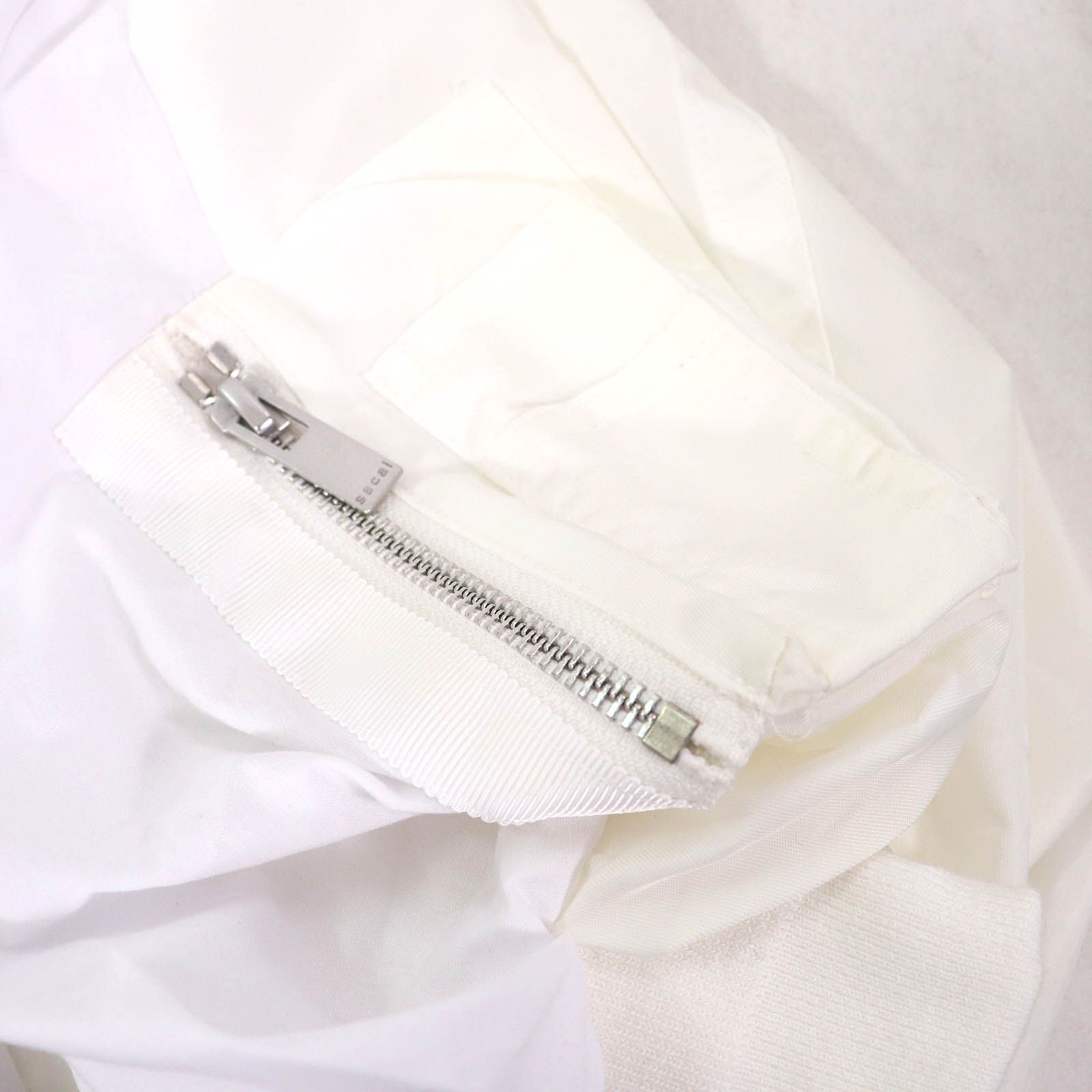 極美品△Sacai サカイ 22-06070 コットン パフィスリーブ ドッキング  