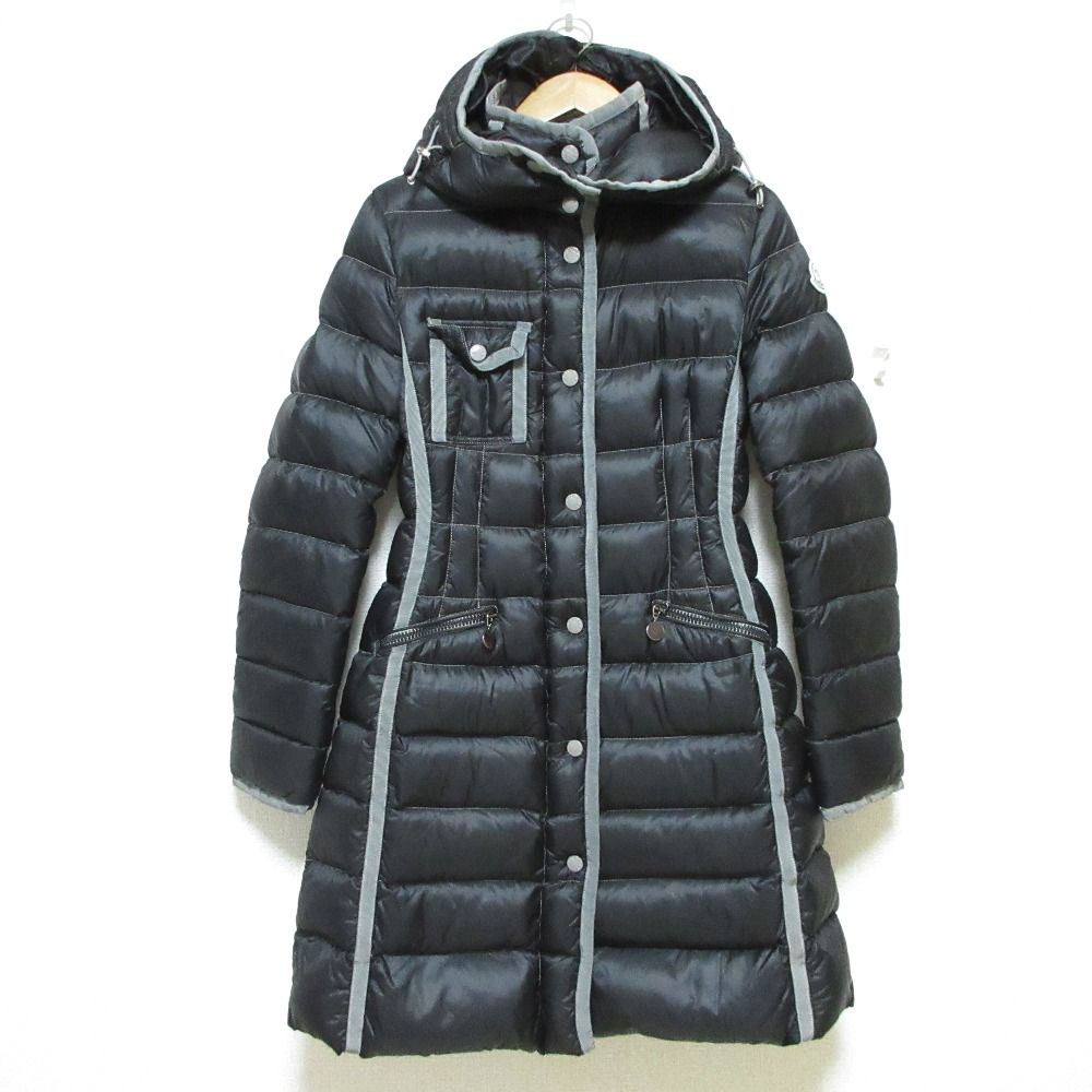 美品 MONCLER モンクレール HERMINE エルミンヌ ロゴワッペン ダウン  