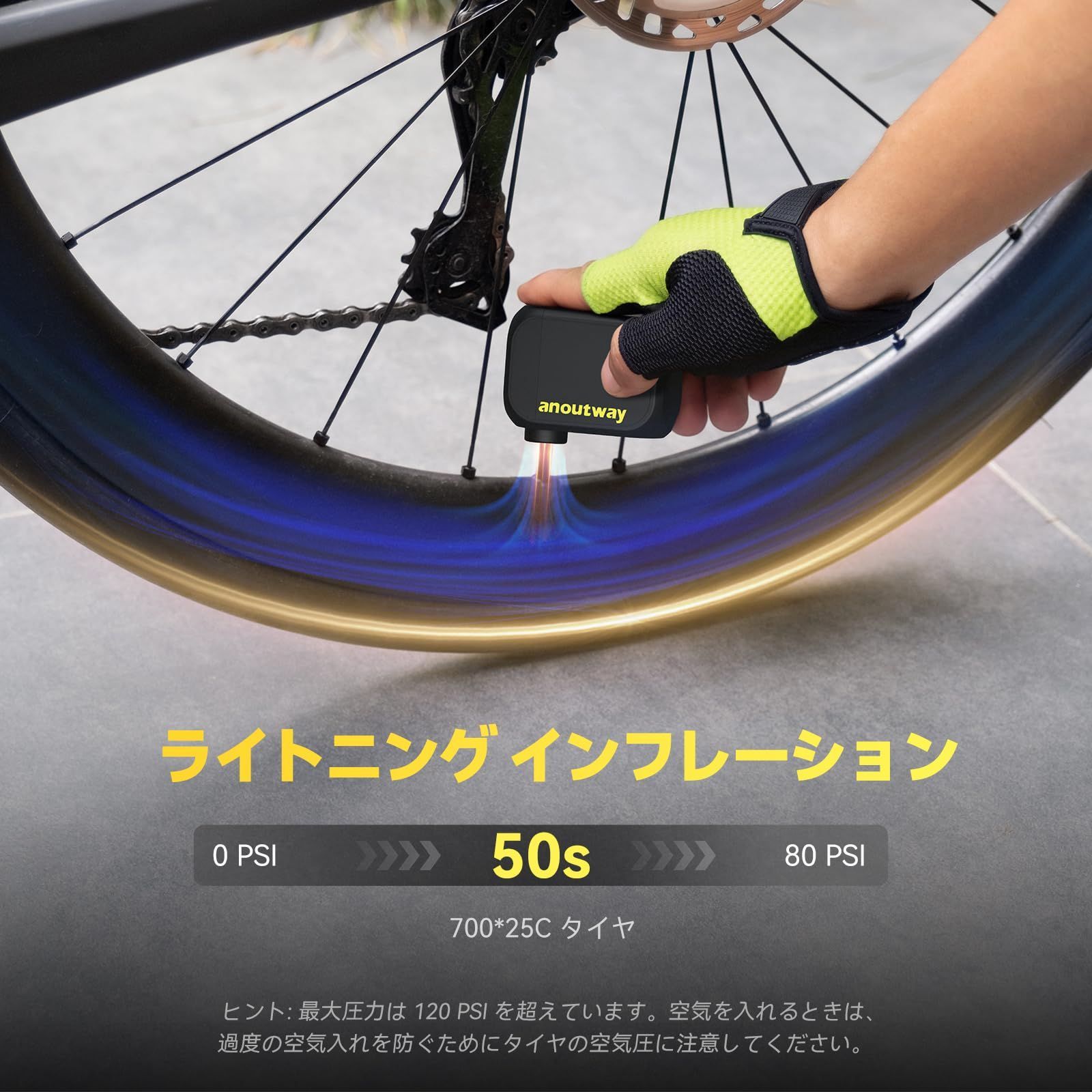 携帯ポンプ 自転車