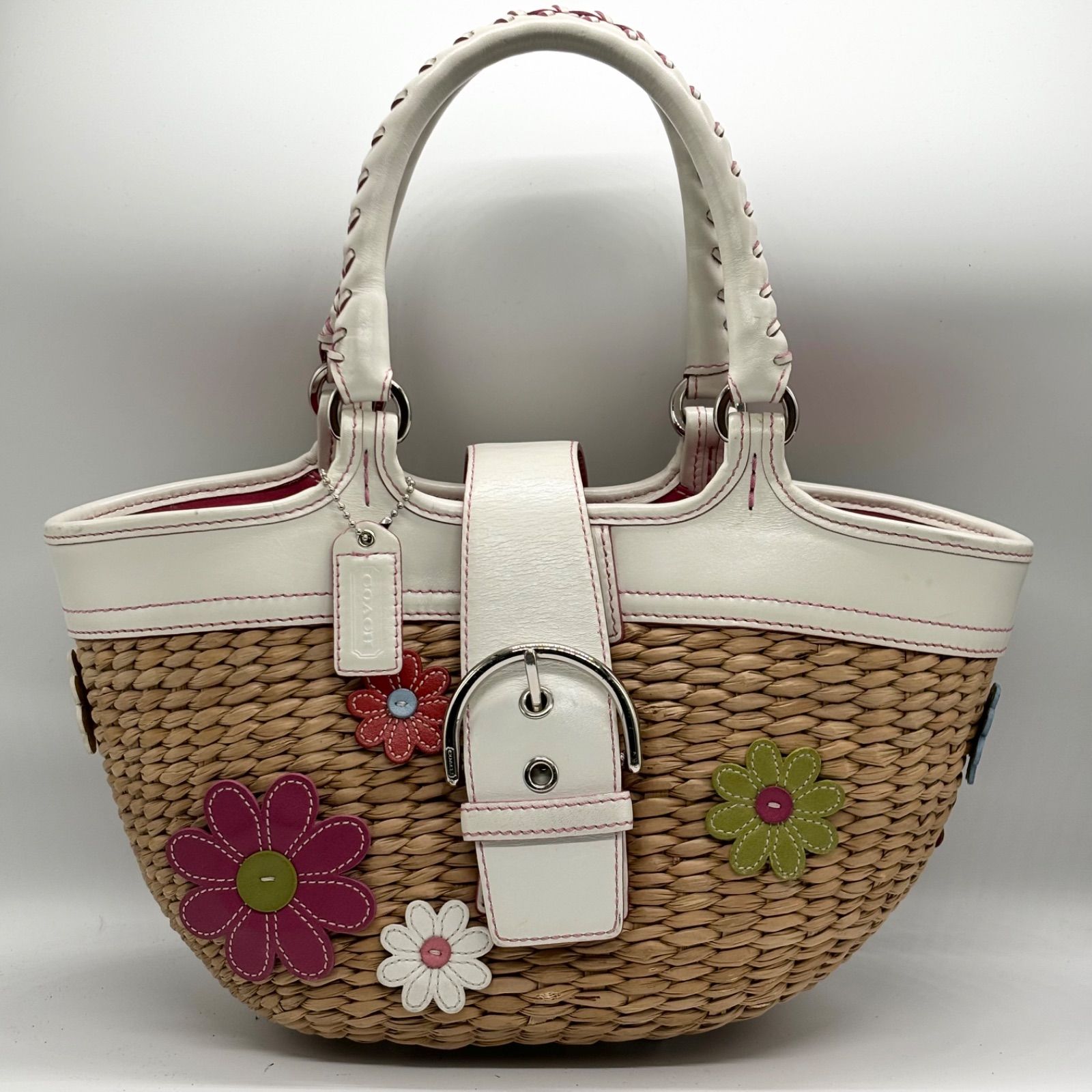 COACH コーチ カゴバッグ　フラワー 限定モデル COACH コーチ かごバッグ カゴバッグ ソーホー