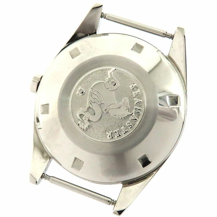 オメガ 自動巻き シーマスター SS シルバー文字盤 社外ベルト オメガ 自動巻き シーマスター SS シルバー文字盤 社外ベルト