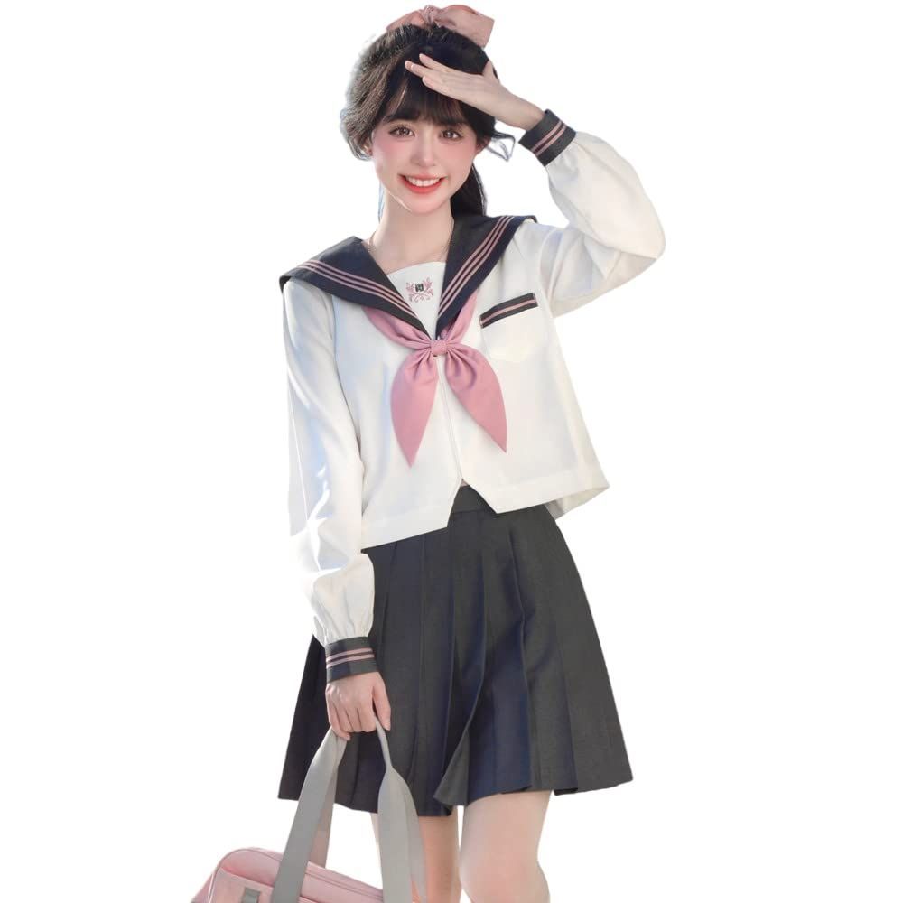 特価商品】制服 コスプレ ハロウィン セーラー服 長袖 スカート 蝶結ぶ