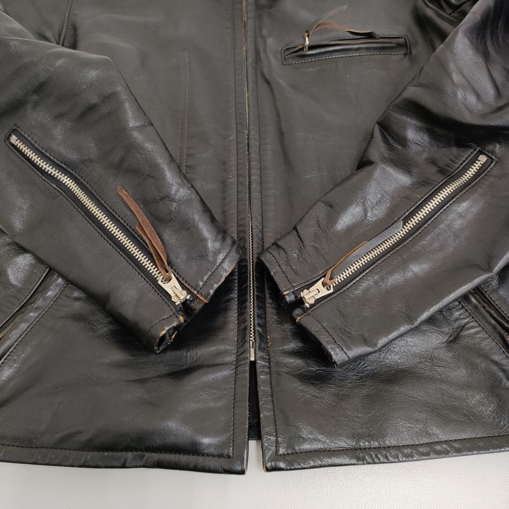 ISSEY MIYAKE/The REAL McCOY’S 馬革 ホースハイド シングルライダースジャケット ブラック イッセイミヤケ/ザリアルマッコイズ【中古】5-0213T♪ ISSEY MIYAKE/The REAL McCOY'S 馬革 ホースハイド シングルライダース