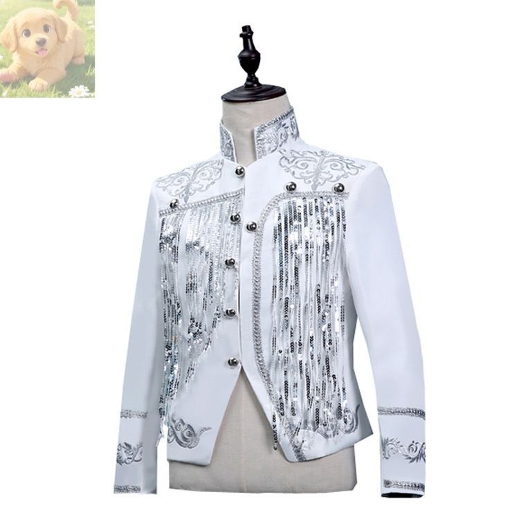 上下2点セット 宮廷 DJ スーツ コスプレ衣装 王子 タキシード ステージ衣装上着ズボンS M L-2XL発表会キャラクター