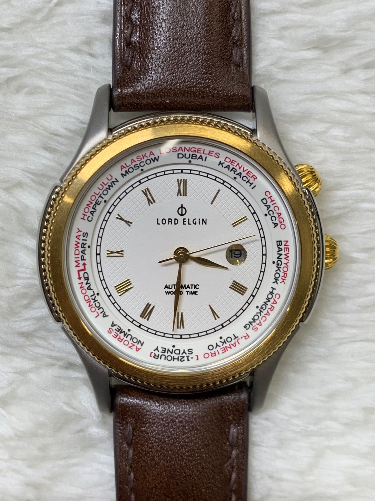 R7-991 美品　LORD ELGIN WORLD TIME　M-056