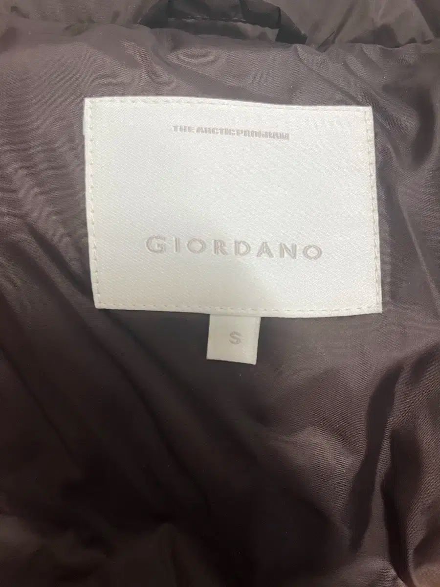 GIORDANO ジョルダーノ ダウン 茶色 s