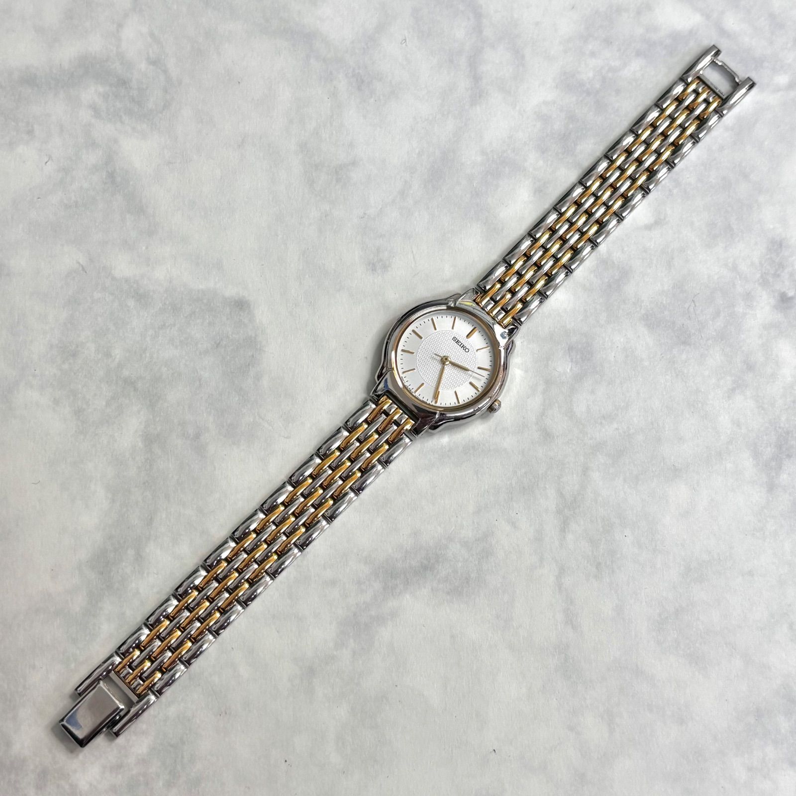 金銀コンビカラー⭐️SEIKO セイコー】 2針 アナログ クォーツ