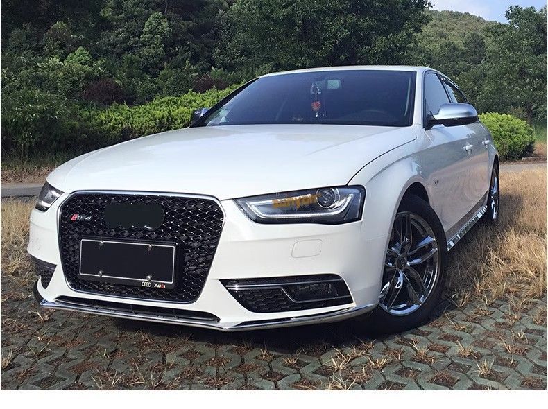 2013-2016 アウディA4 シルバー フォグライトフレーム B8 S4前バンパーグリル