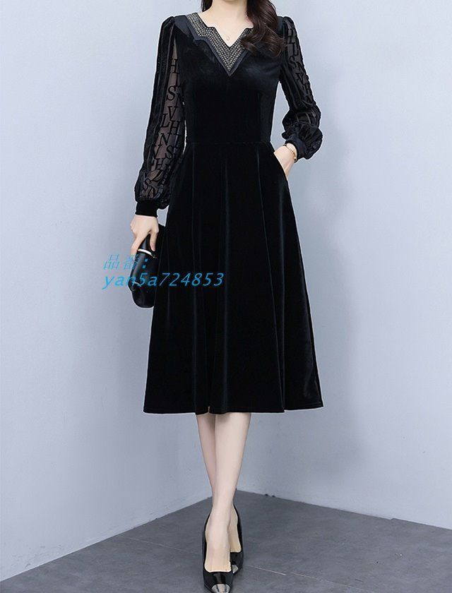 フォーマル ワンピース 卒業式 ワンピース 母 卒園式 ママ 謝恩会 ワンピース ワンピース 卒業 ワンピース セレモニー パーティー 長袖 フォーマルワンピース yan5a724853