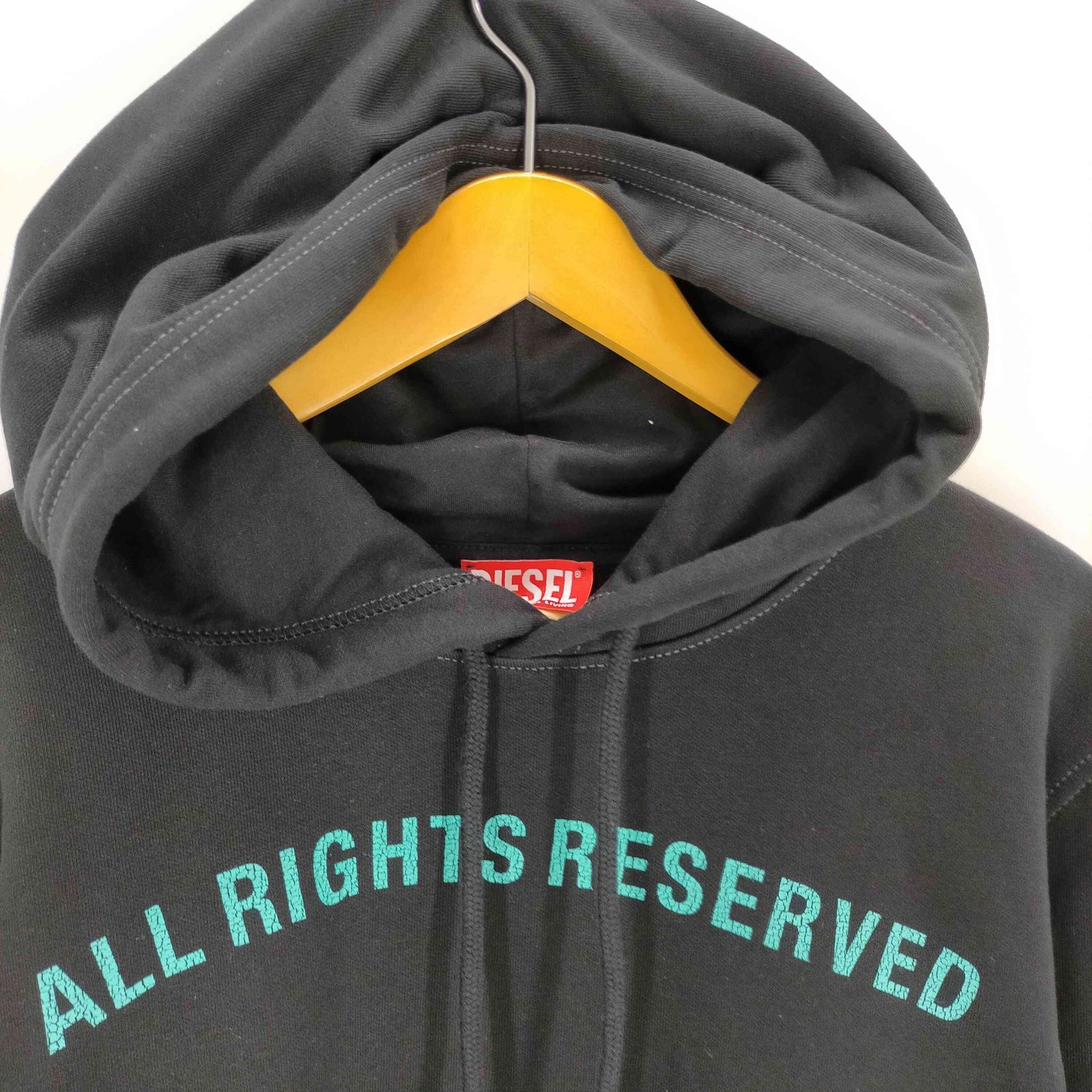 ディーゼル DIESEL ロゴプリントパーカー メンズ import：L