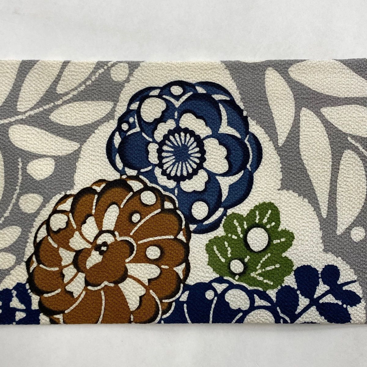 栗山吉三郎　名古屋帯　ちりめん　正絹 88-2516a1.jpg