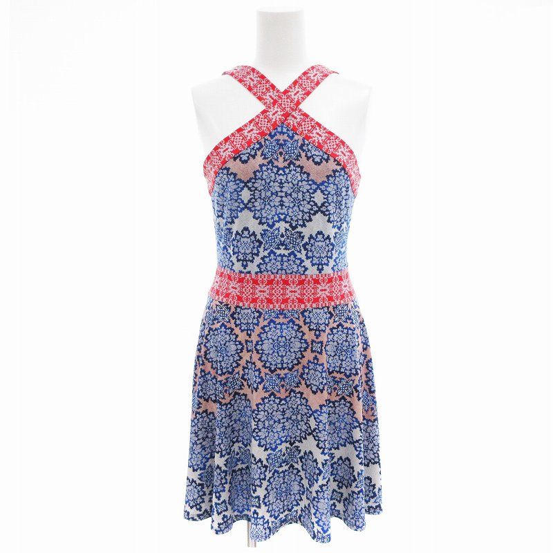 【美品】ビーシービージーマックスアズリア ノースリーブワンピースドレス 2 ビーシービージーマックスアズリア BCBGMAXAZRIA ノースリーブ