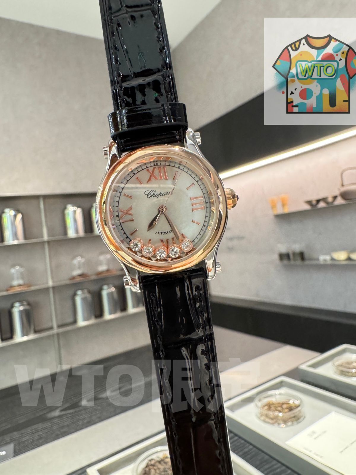 ショパール Chopard ハッピーダイヤモンド ベゼルダイヤ 20/4167 ゴールド文字盤 中古 腕時計 レディース ショパール CHOPARD \u201d純正ダイヤモンドベゼルx2 K18YGxWG無垢 ハッピー