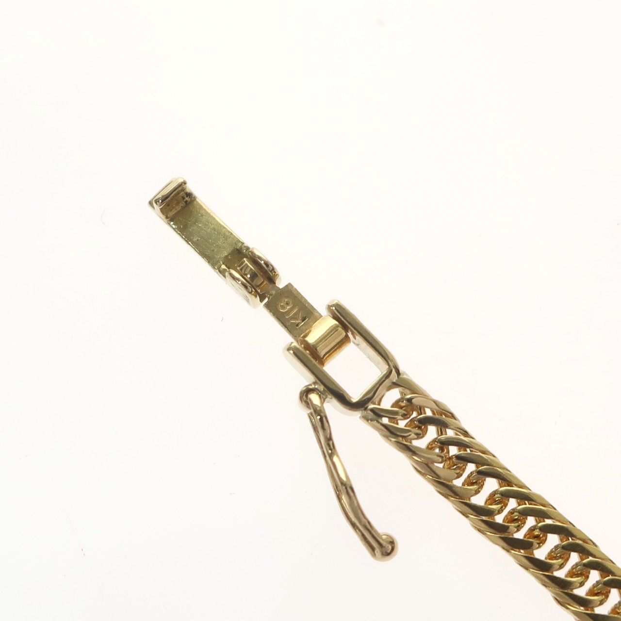 60cm!K18 6面！ネックレス15.3g