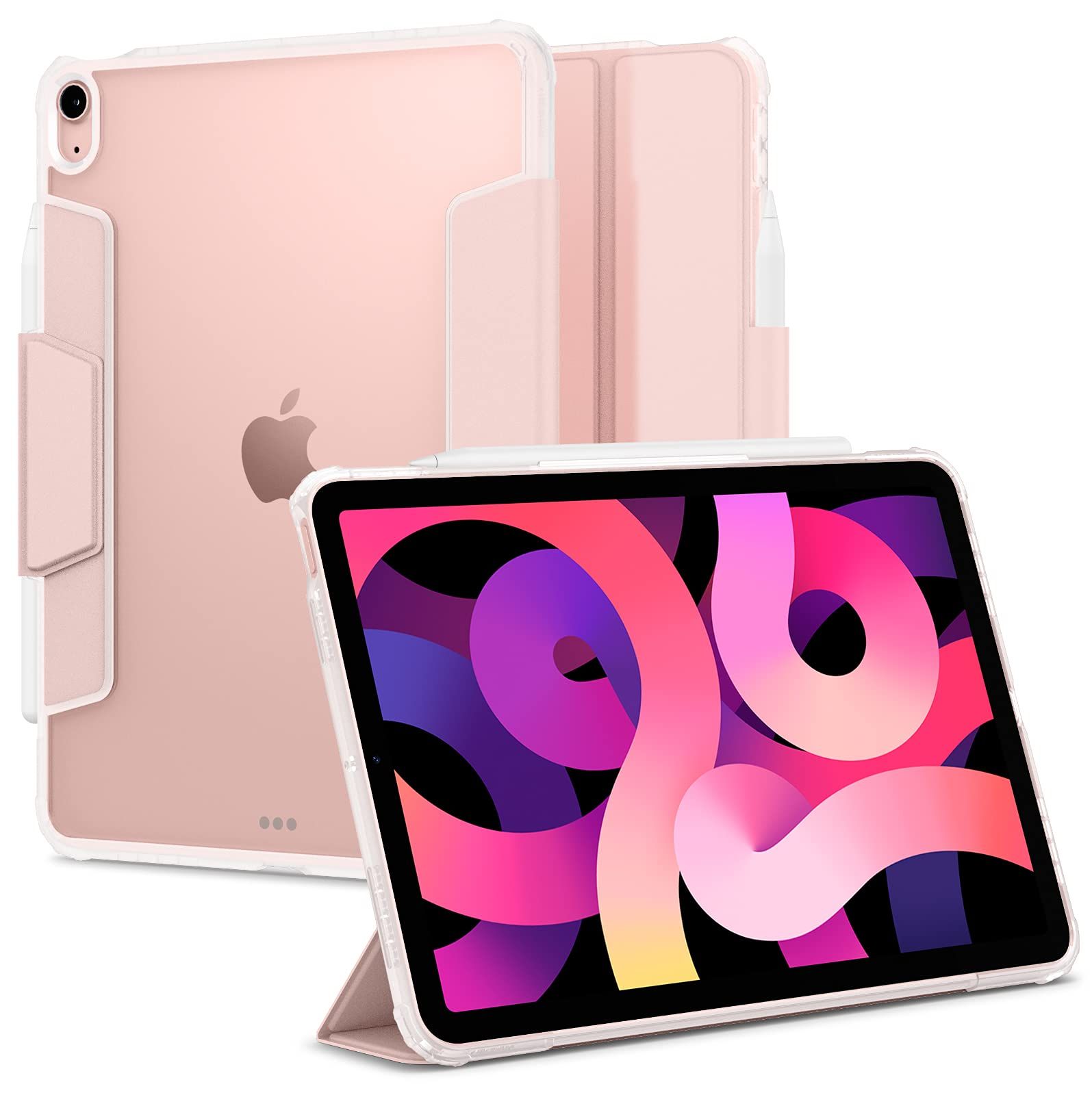 【迅速発送】Spigen iPad Air 10.9 ケース 第6世代ケース(2024) / iPad Air第5世代ケース(2022) / iPad Air第4世代ケース(2020) 11u002610.9インチ 背面クリア 透明 Apple Pencil 対応 米